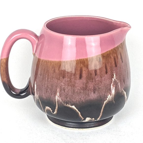 Vintage Pink & Brown 24 oz Pitcher or Large Creamer - Picture 3 of 8